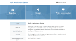 Desktop Screenshot of holemedisinskesenter.no