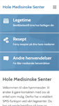 Mobile Screenshot of holemedisinskesenter.no